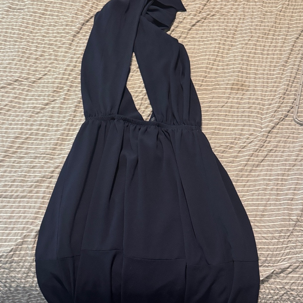 Elegant Black Halter Dress